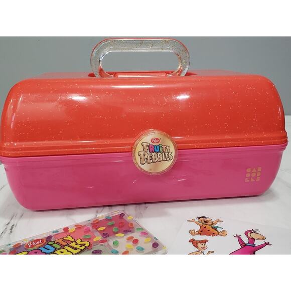 Taste Beauty FRUITY PEBBLES On The Go Cosmetics Case CABOODLES Palette Make-Up - Picture 4 of 12
